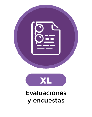 XL. Evaluaciones y encuestas